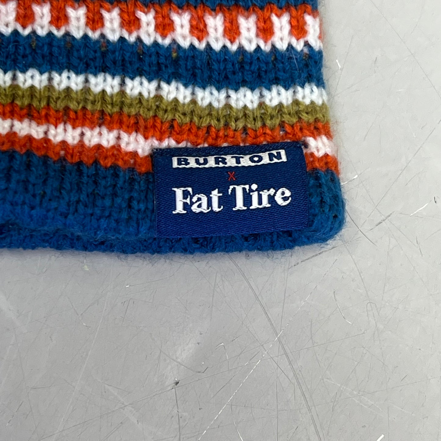 BURTON Snowboard X Fat Tire FT Fairisle Pom Beanie One Size Multicolor (Used)