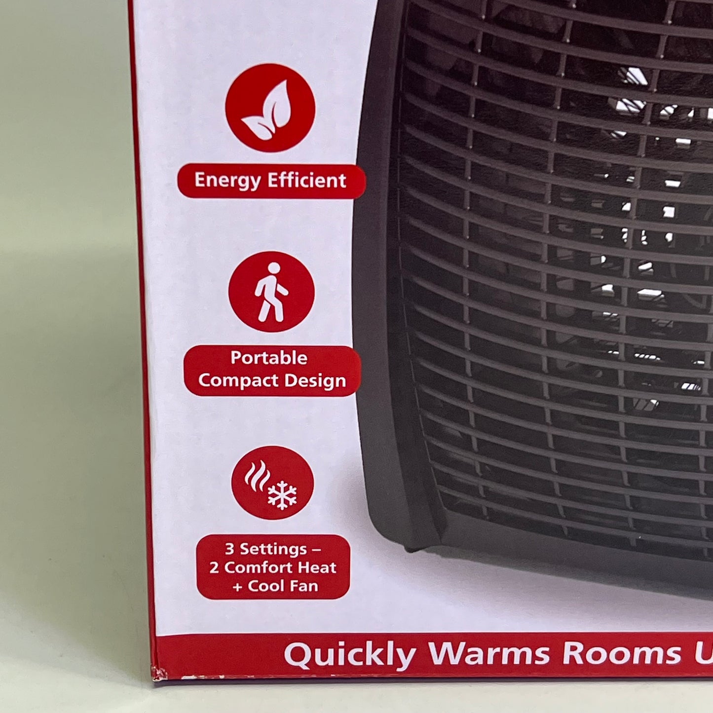 ZA@ BRENTWOOD Portable Ceramic Electric Space Heater 1500 Watt Max Black  H-F305BK