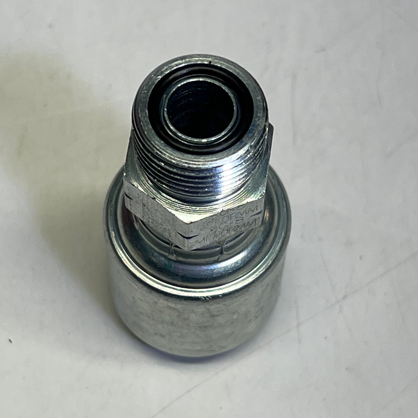 GATES Megacrimp Male Flat-face O-ring Coupling 1/2" x 2.69" Silver G25225-0808