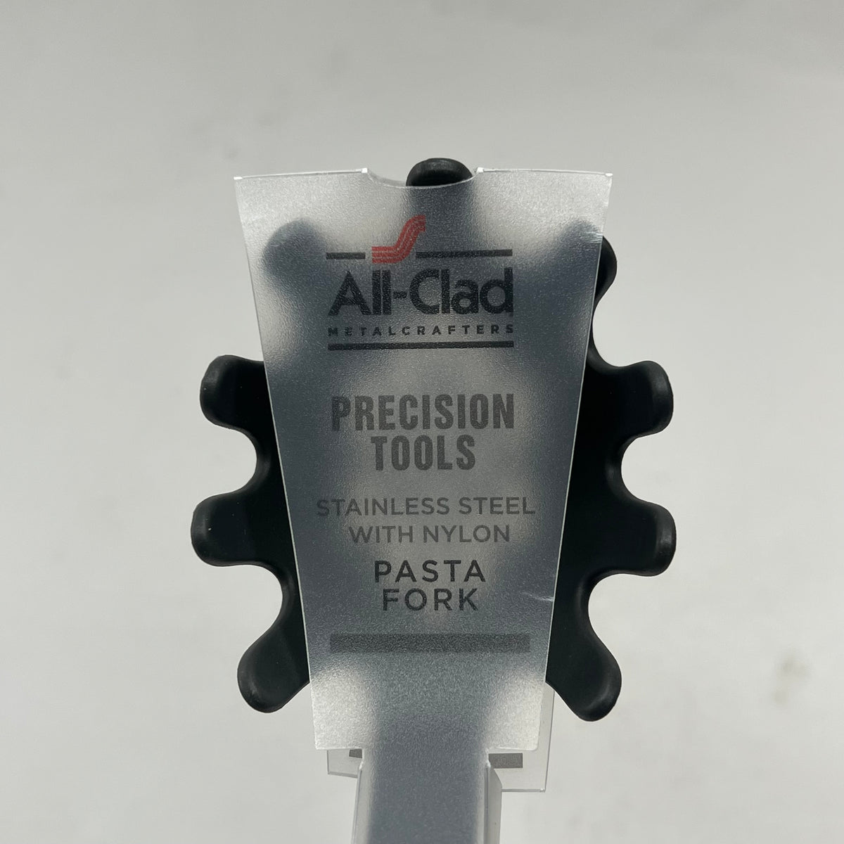 ALL-CLAD Precision Tools Stainless Steel W/ Nylon Pasta Fork  14" Chrome/Grey