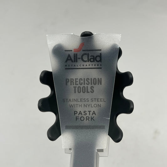 ALL-CLAD Precision Tools Stainless Steel W/ Nylon Pasta Fork  14" Chrome/Grey