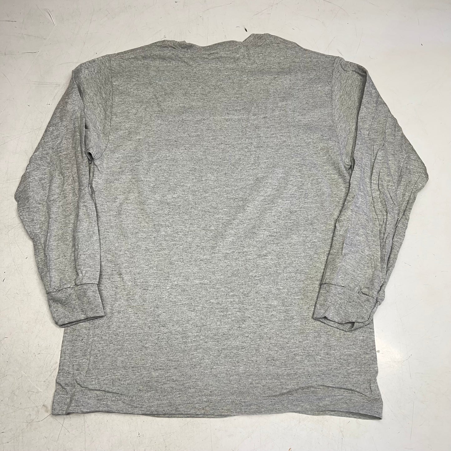 ZA@ AMERICAN APPAREL (12 PACK) Heavyweight Cotton Long Sleeve Tee Unisex Sz L Grey 1304