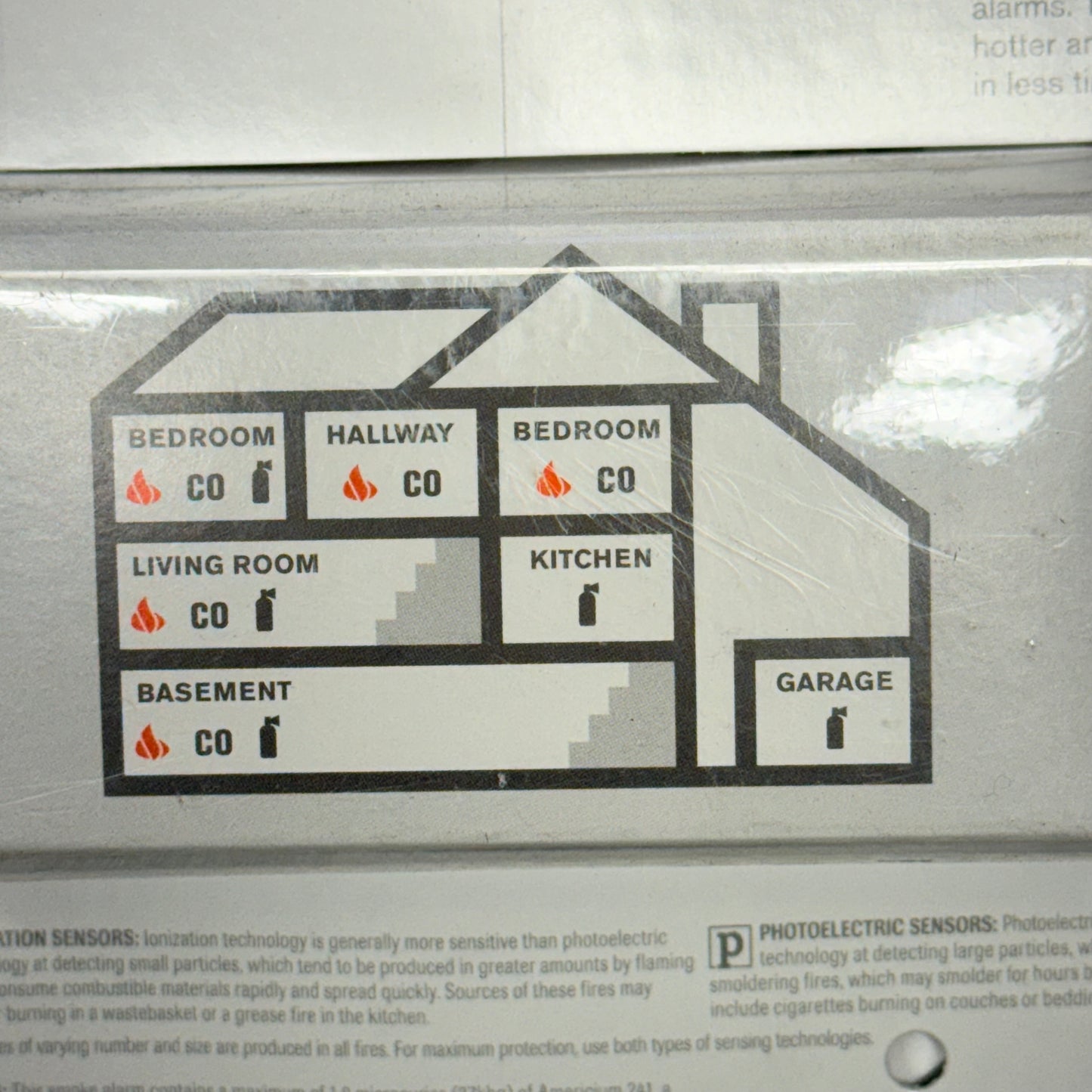 FIRST ALERT Battery-Operated Ionization Smoke Alarm White 1046827