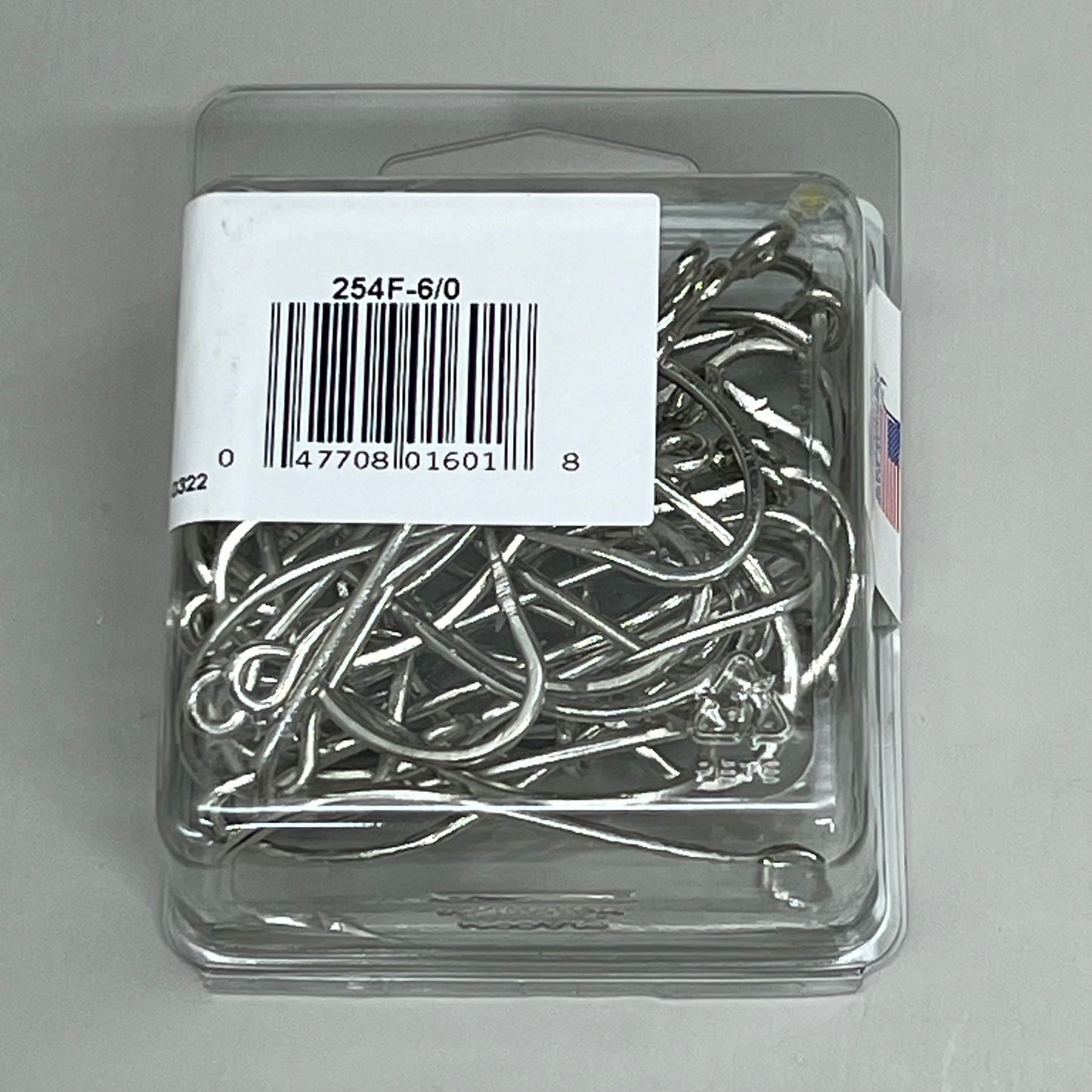 EAGLE CLAW O'Shaughnessy Hook Strip or Live Bait Chrome #6/0 40pc 254F-6/0