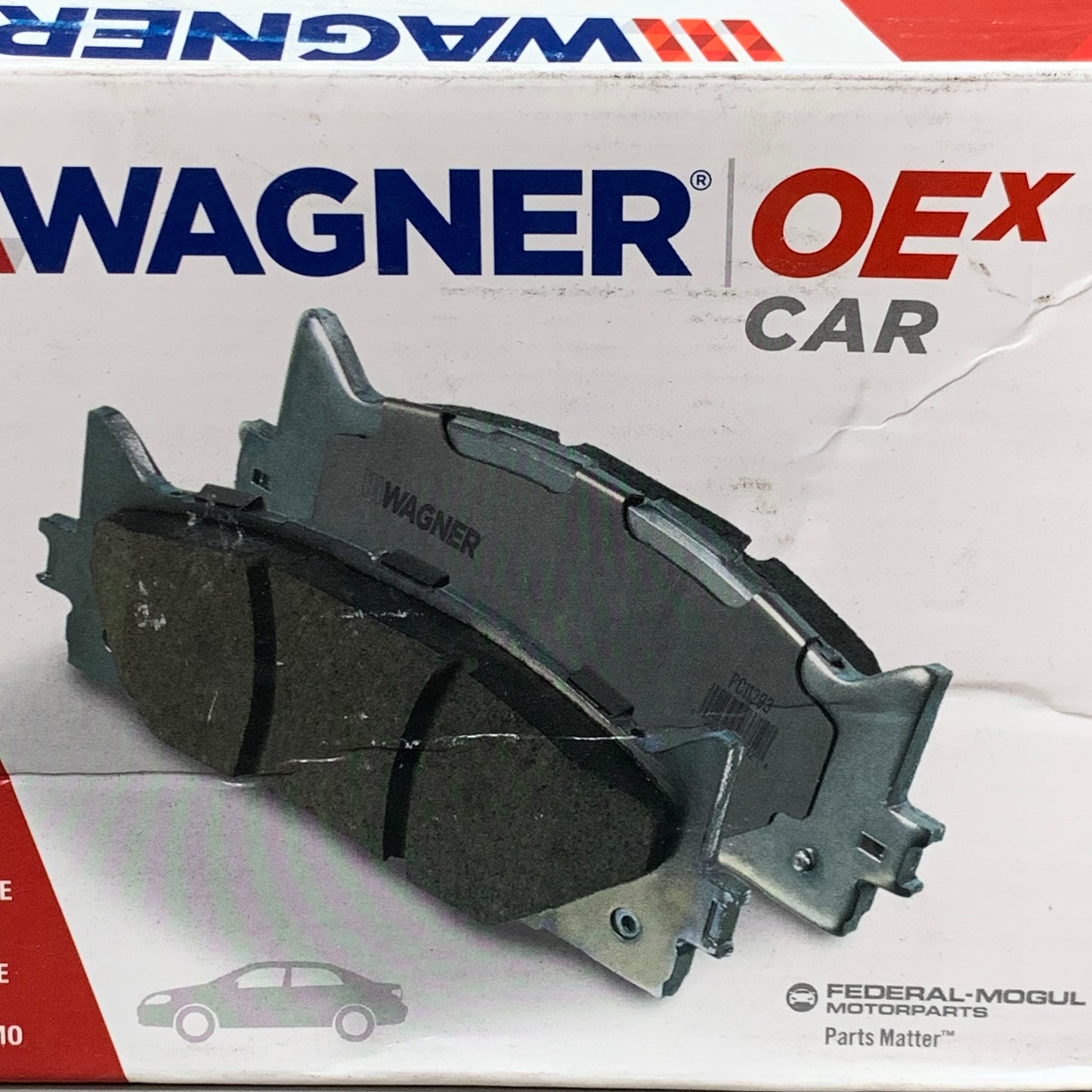 WAGNER OEx Semi-Metallic Disc Brake Pad Set 5" x 2" Grey OEX1095A