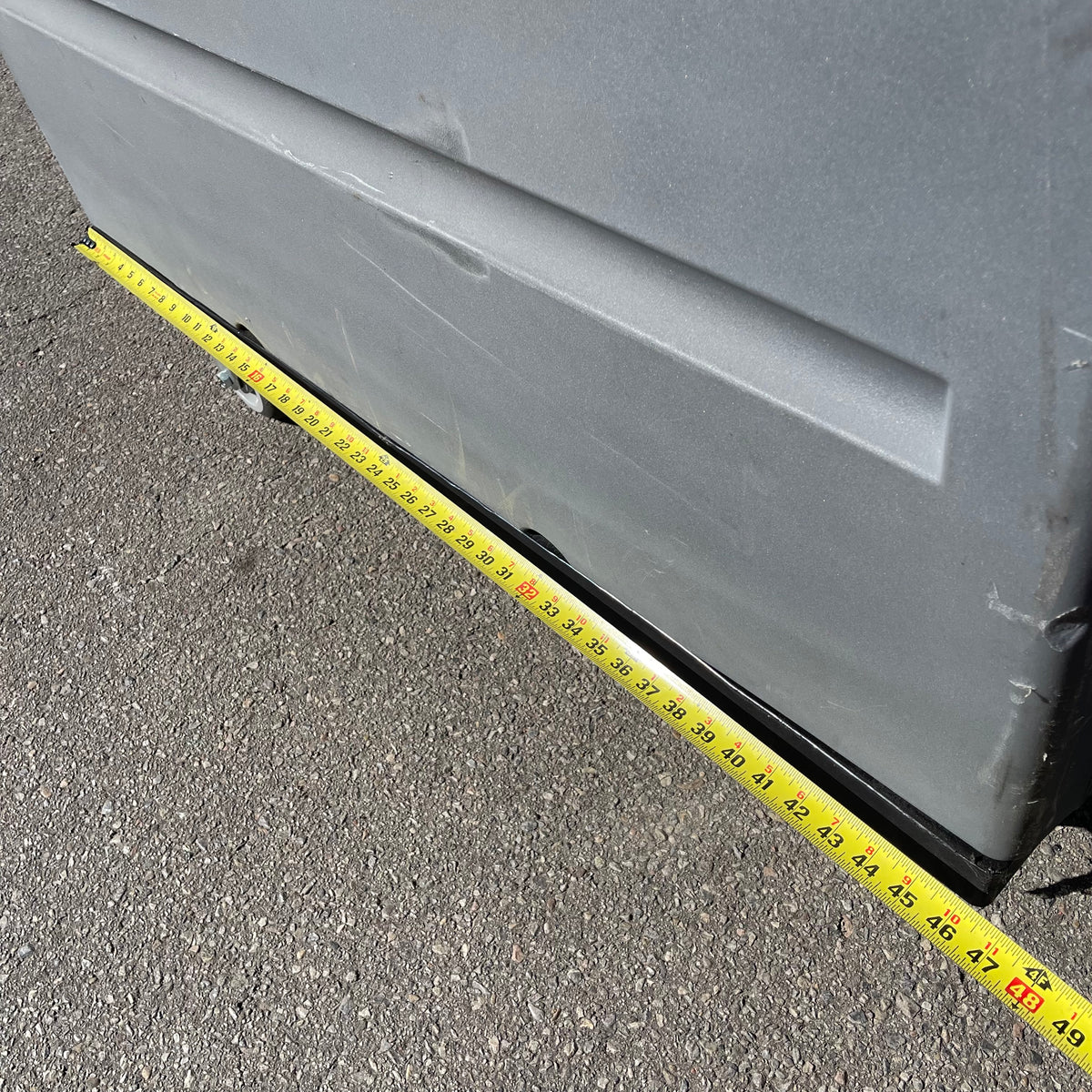 UNBRANDED Plastic Bulk Transport Truck for Linen/Laundry/Material Handling 55"x46"x27" Grey