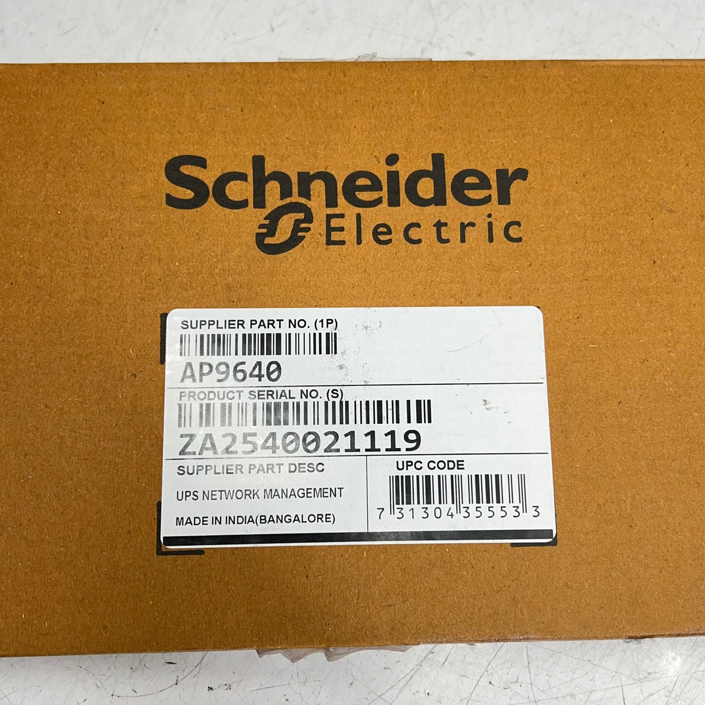 SCHNEIDER ELECTRIC Device Monitoring & Management Real-time Up to Date AP9640