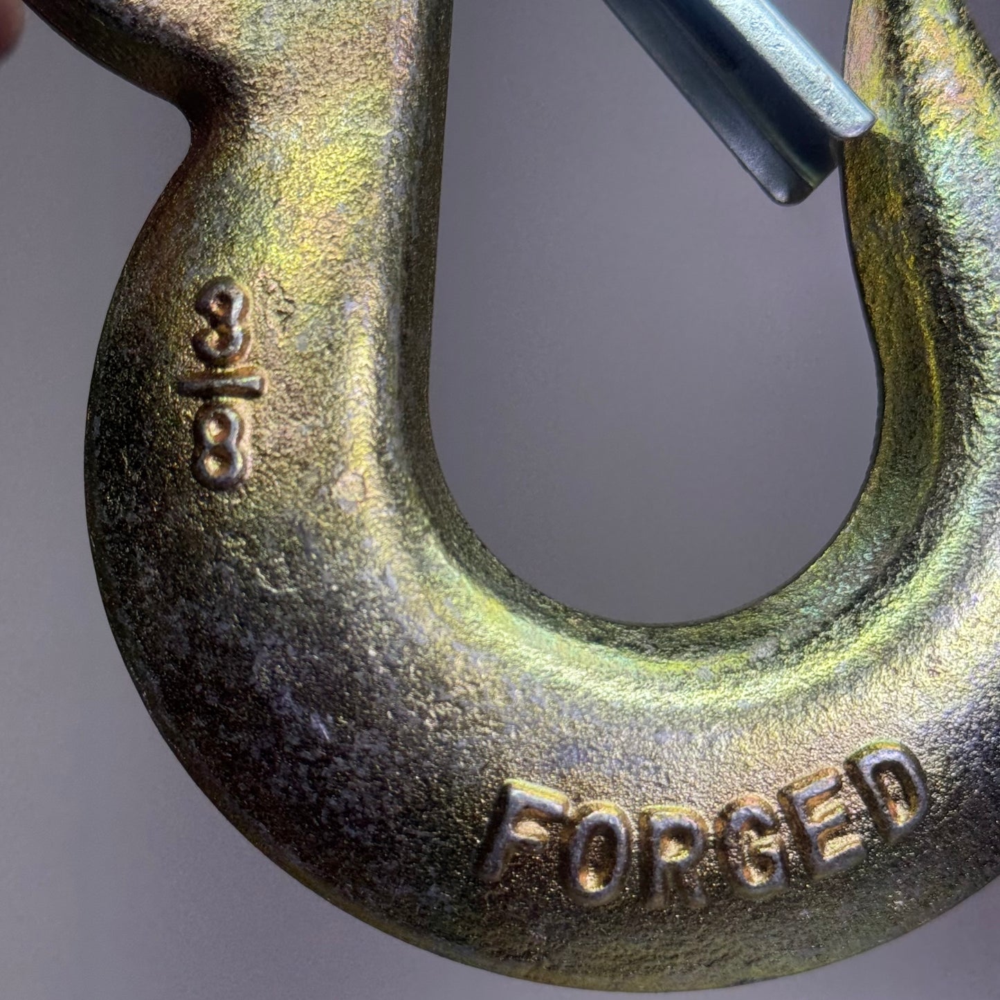 FORGED (2 PACK) HI-GEAR Clevis Slip Hooks Safety Chain for 3/8" Tow Chain, Grade 70