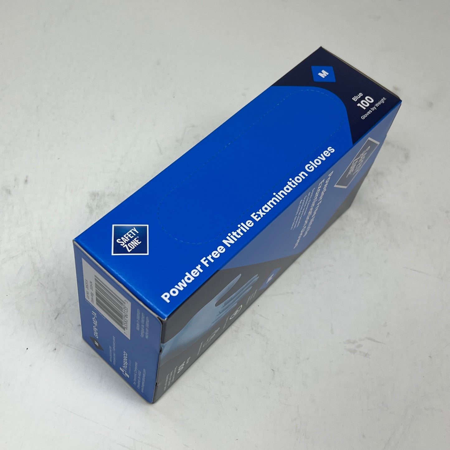 SAFTEY ZONE (1000 PACK) Nitrile Exam Gloves 3.5 Mil Unisex Sz M Blue GNPR-MD-|1A
