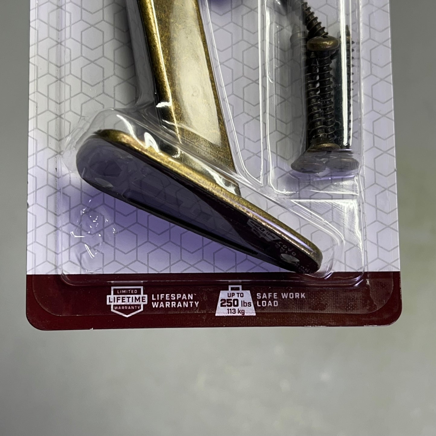 NATIONAL HARDWARE (3 PACK) Handrail Brackets 250lb Cap Antique Brass N159-566