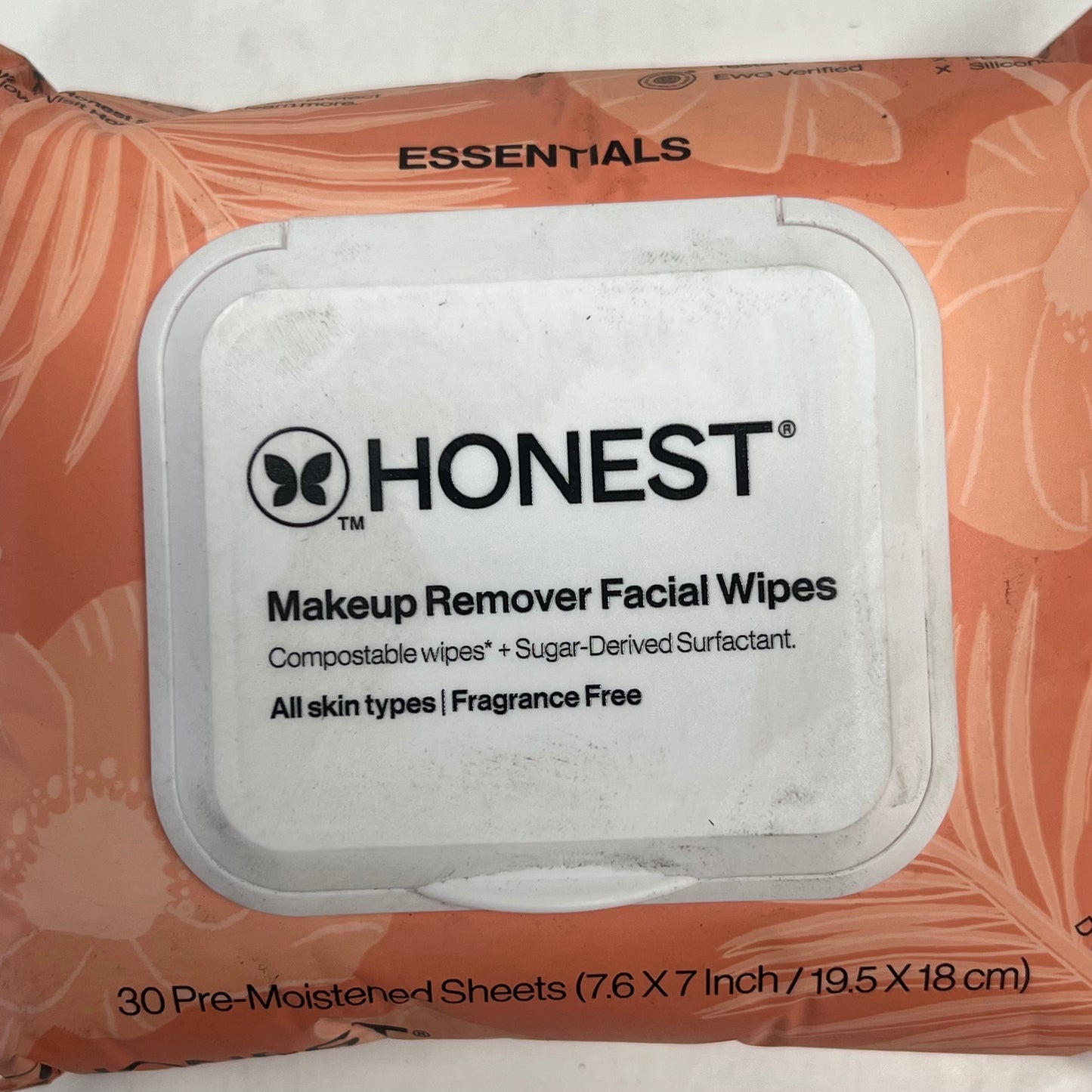 ZA@ HONEST (3 PACK) Makeup Remover Facial Wipes Fragrance Free  (As-Is)