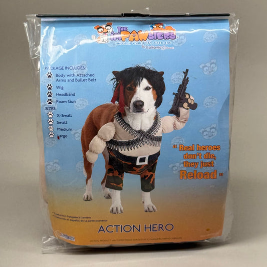 THE IMPAWSTERS California Costumes Action Hero Dog Costume Sz-L PET20156