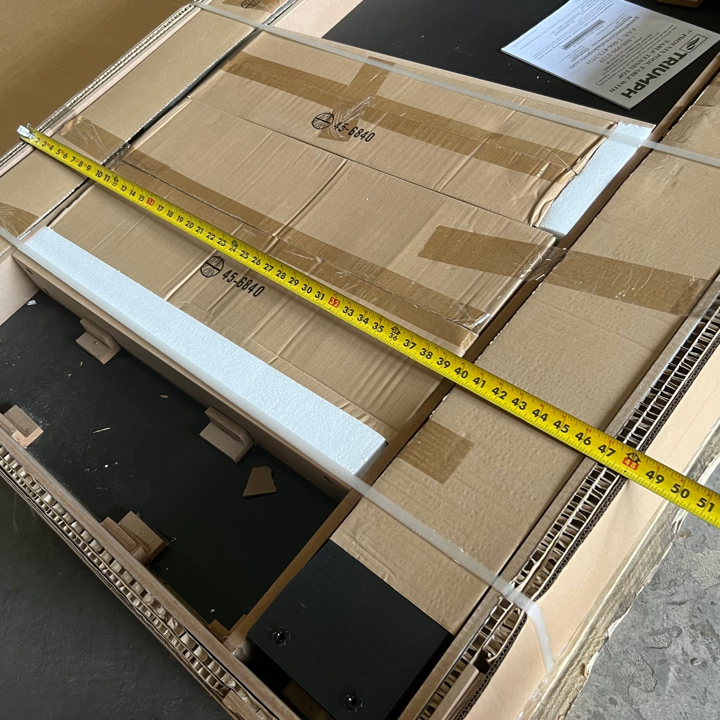 ZA@ Pallet of TRIUMPH 84" Billiard Table With Table Tennis Top, Green 45-6840 (AS-IS, Some Damage to the Bottom)