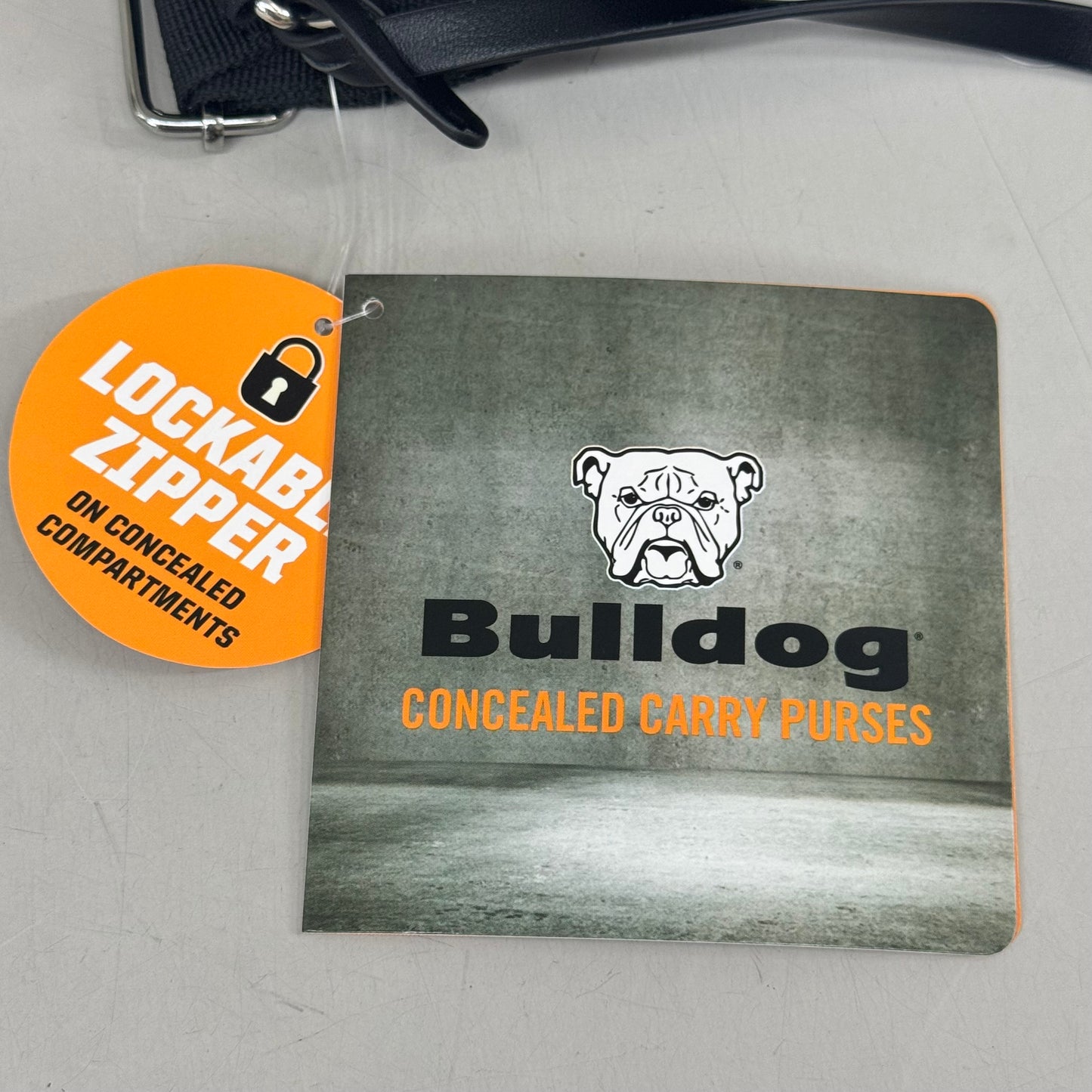 BULLDOG CASES Sling Bag W/ Gun Holster 14"x7"x5" Black