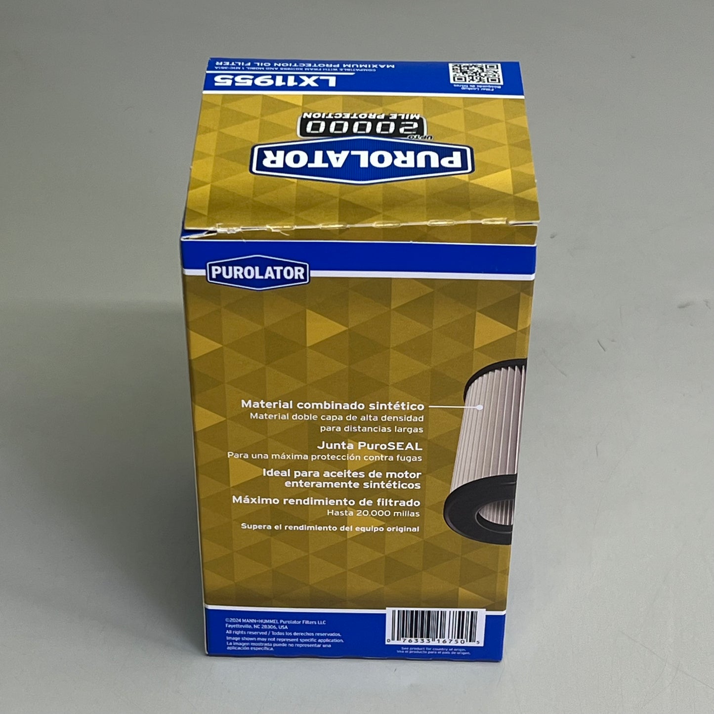 PUROLATOR Advanced Filtration Technology 20K Oil Filter Maximum Protection LX11955