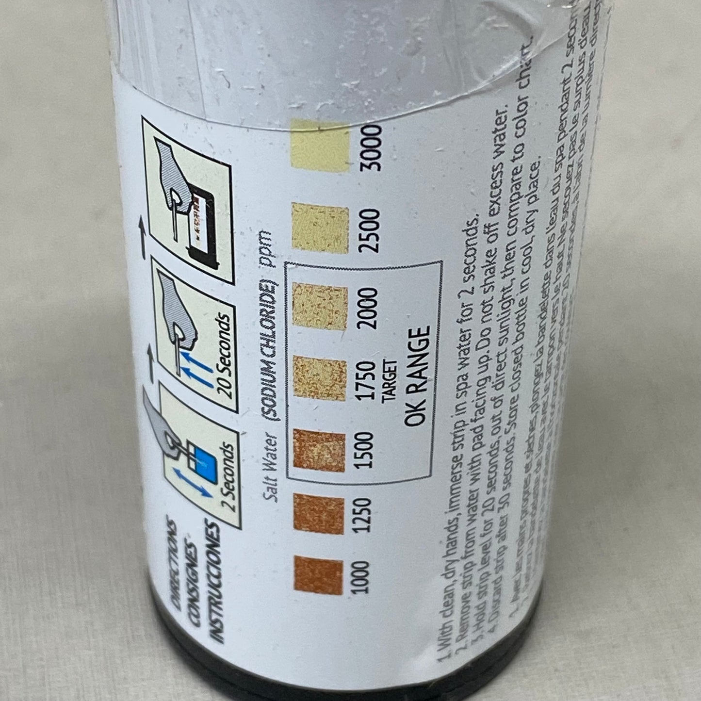 FRESHWATER (50 Strips) HotSpring Spa Salt Test Strips (Damaged Bottles)