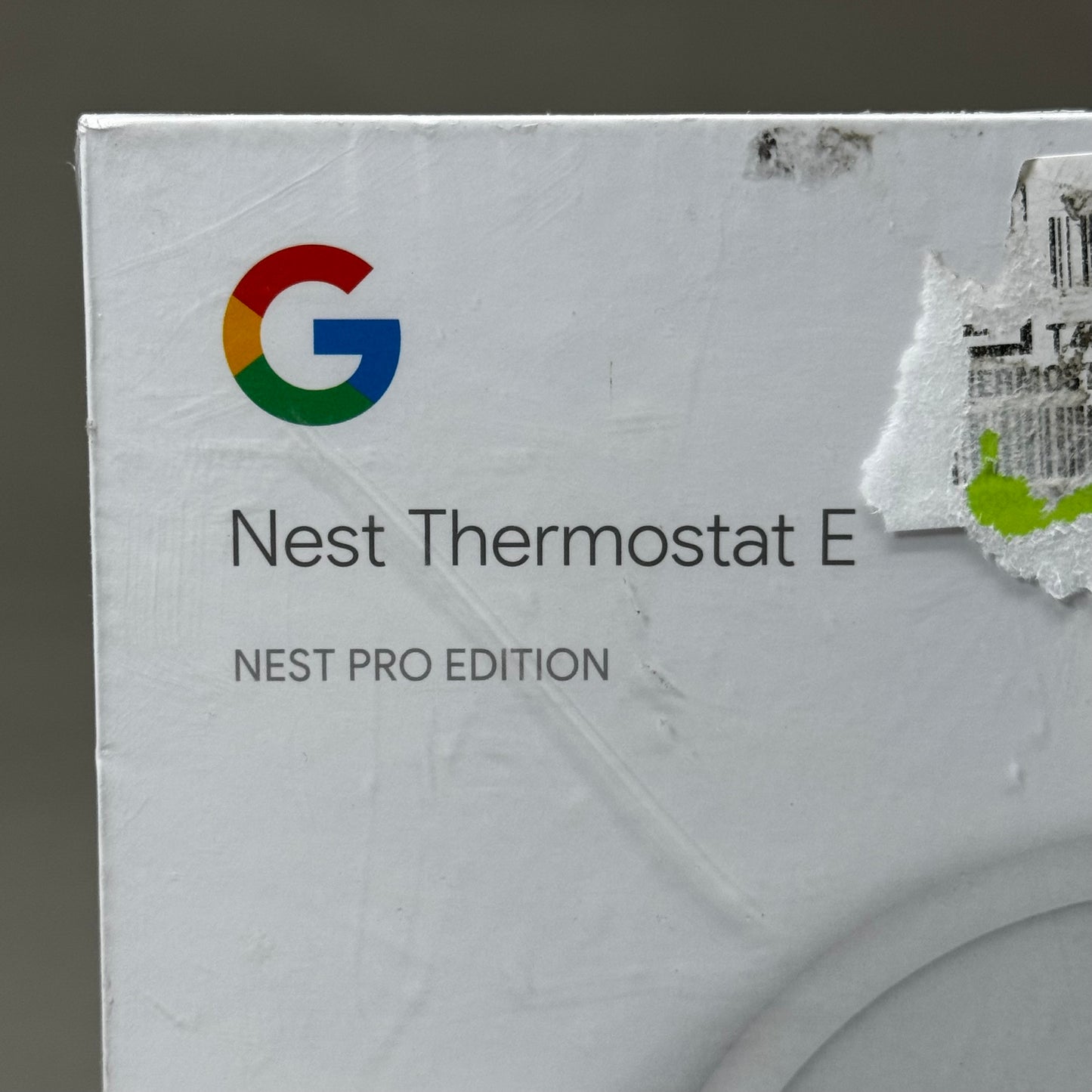 GOOGLE Nest E Programmable Smart Thermostat 2.28"x6.38"x4.8" White T4002ES