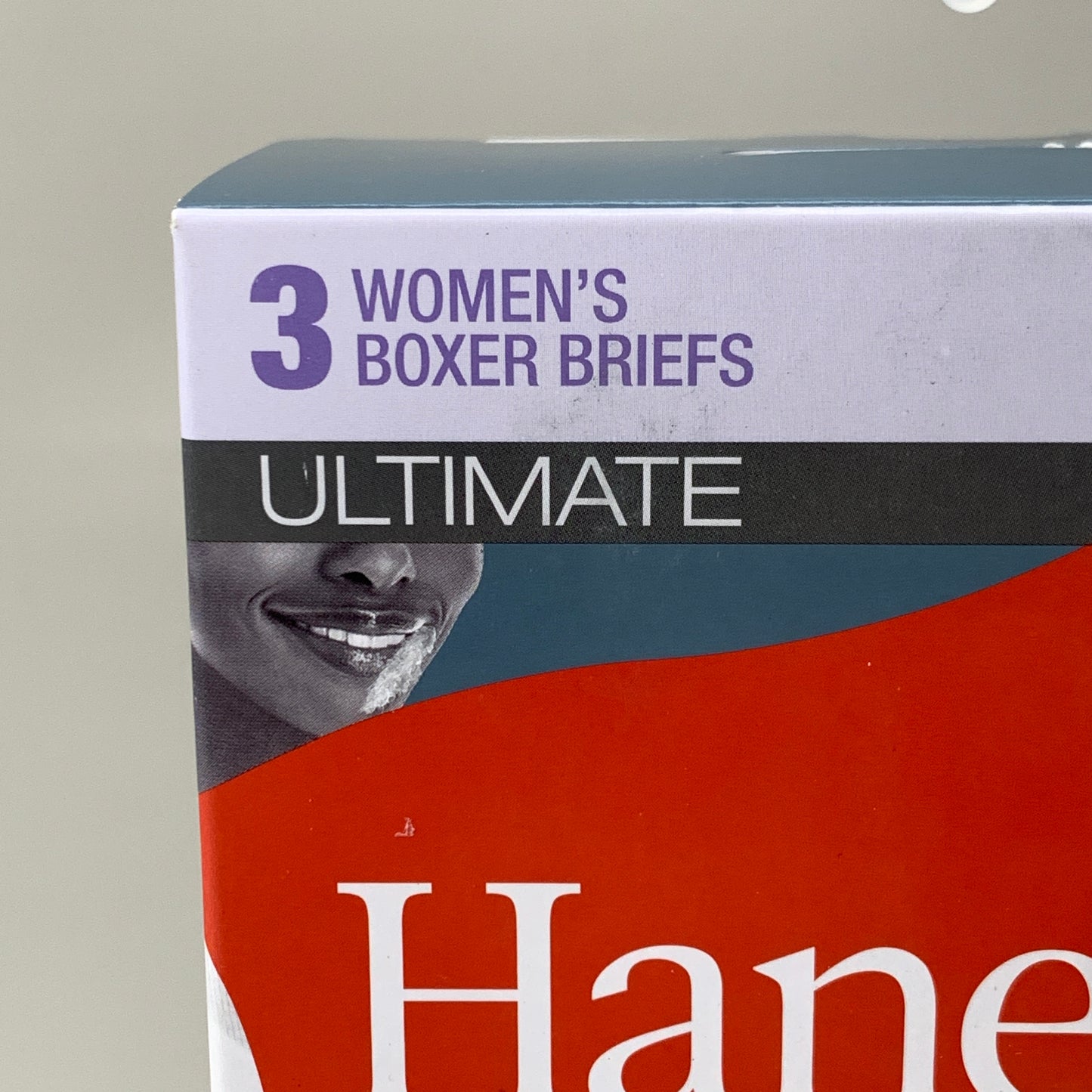 HANES 3 PACK!! Originals Women's Breathable Cotton Boxer Briefs Underwear Sz XL Blue/Buff/Pink 45OUBB