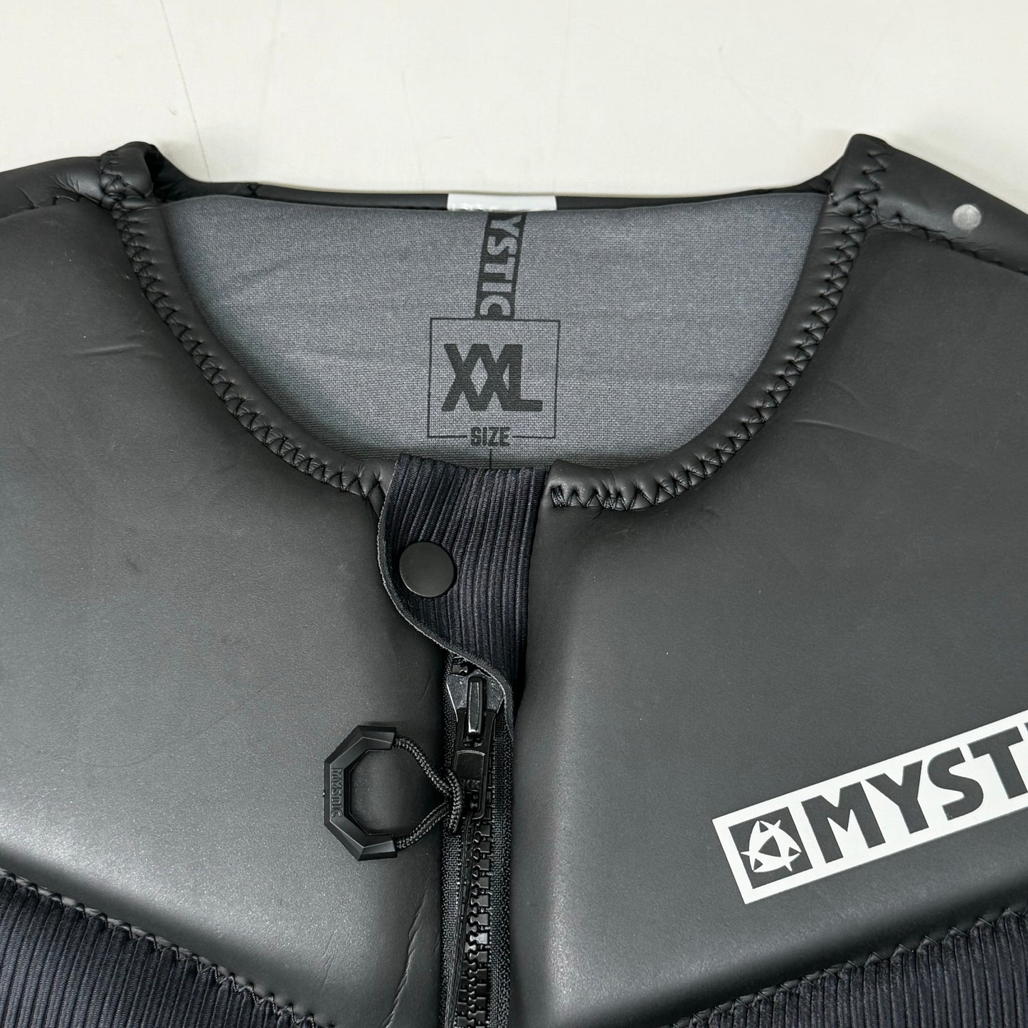 MYSTIC Block Impact Vest YKK Front-Zip & Clash Foam Sz 2XL Black 35005.200107