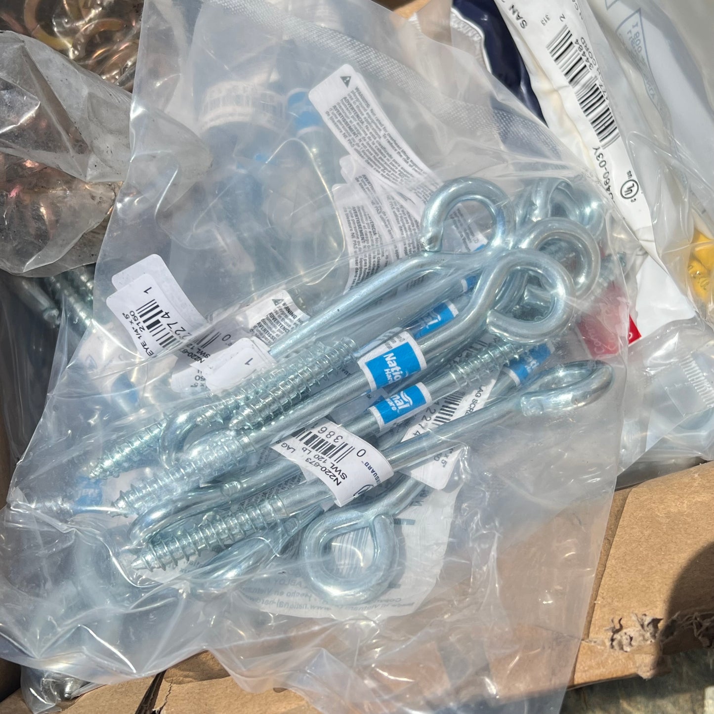 ZA@ Pallet of MIXED Hardware, Brackets, Electrical, Display Set Up Parts W/ Case & More (AS-IS)