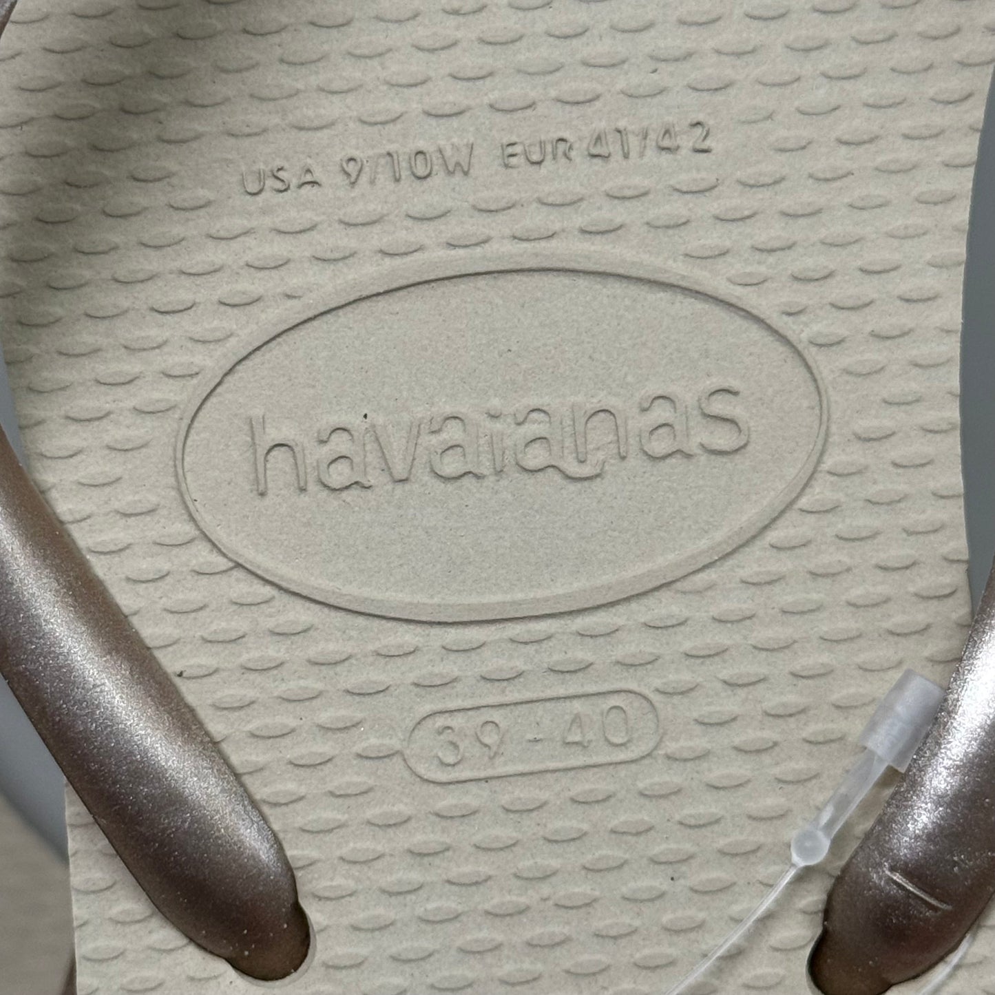 ZA@ HAVAIANAS High Quality Rubber Slim Flip Flops Non-Slip Women's 9/10 Sand Grey Light C