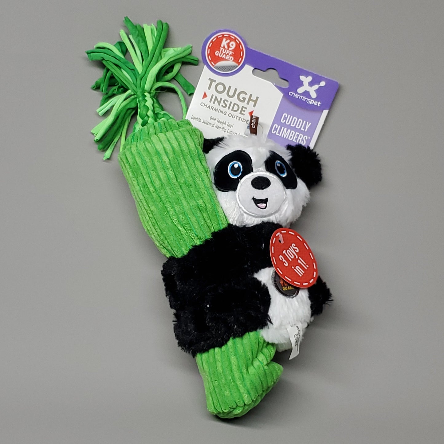 ZA@ CHARMING PET Cuddly Climbers Panda Plush K9 Tuff Guard Ultra Durable 69794 Black/White (New) B