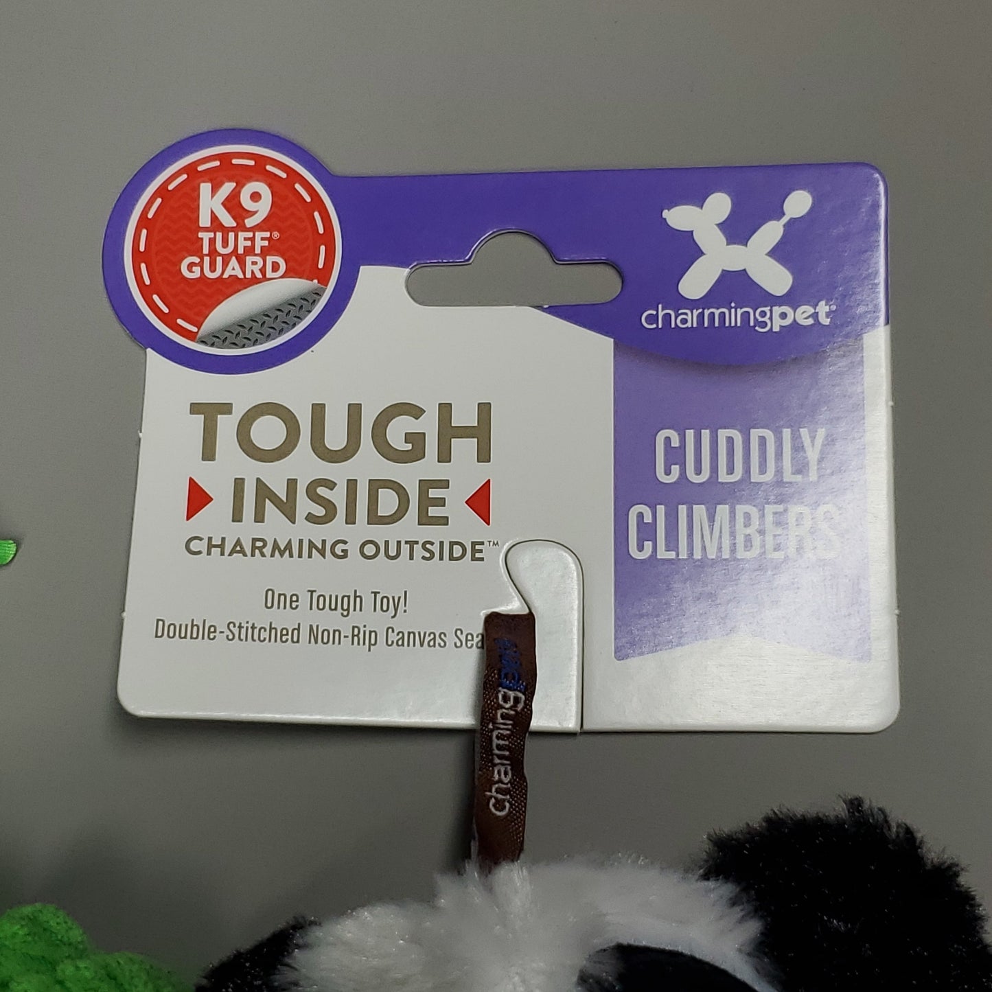 ZA@ CHARMING PET Cuddly Climbers Panda Plush K9 Tuff Guard Ultra Durable 69794 Black/White (New) B