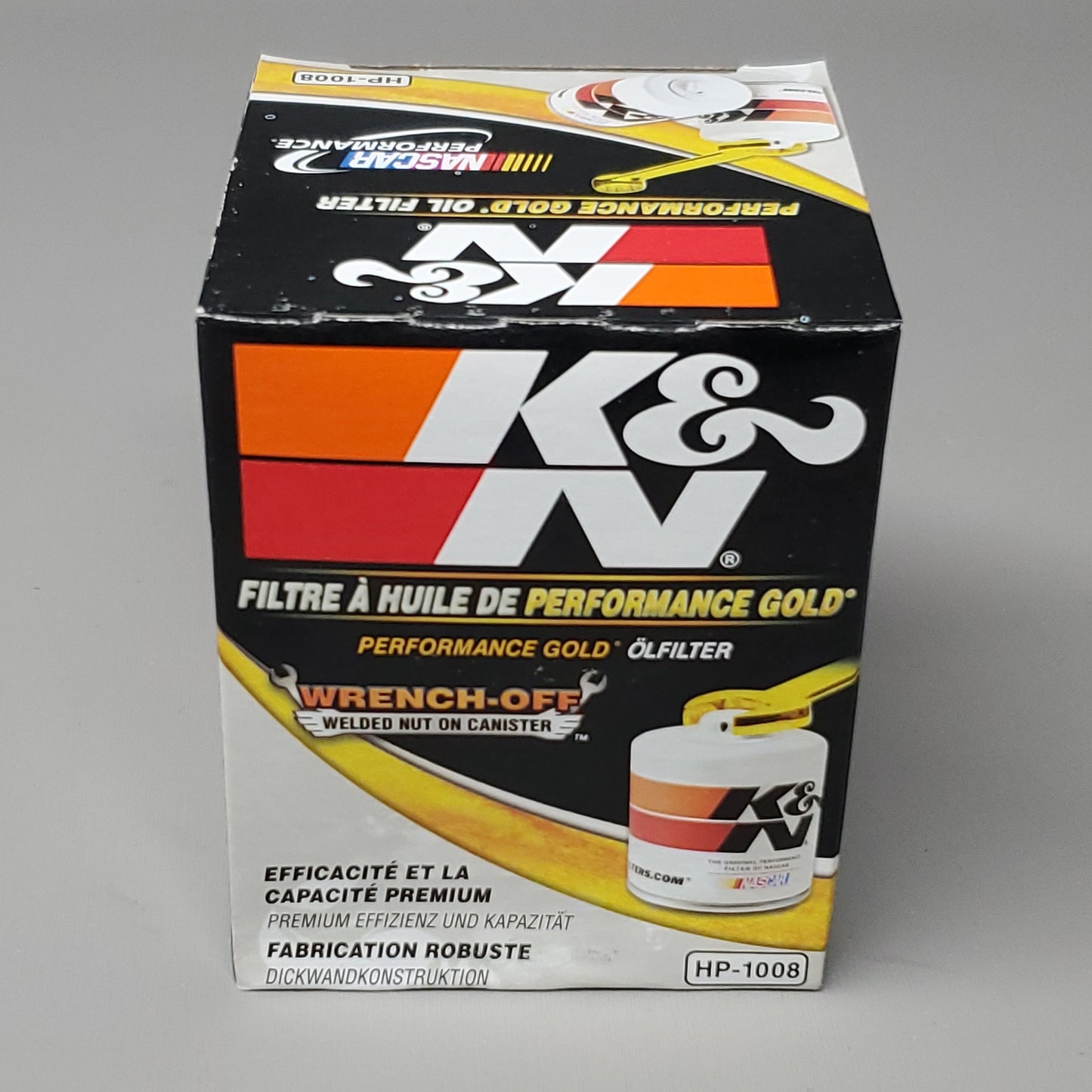 K&N Premium Performance Gold Replacement Oil Filter HP-1008 (New)