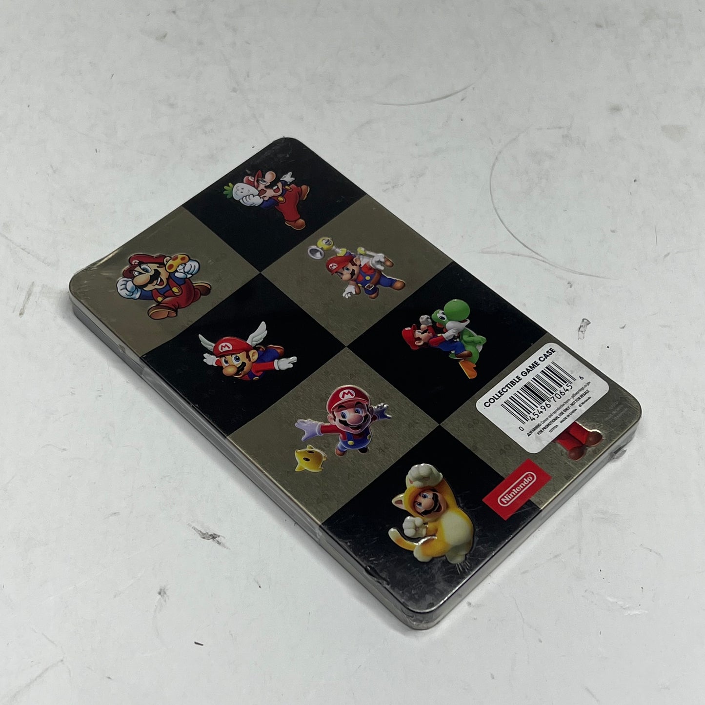 ZA@ NINTENDO Super Mario Bros 40th Collectable Game Case 7"x4" Multicolor (As-Is)