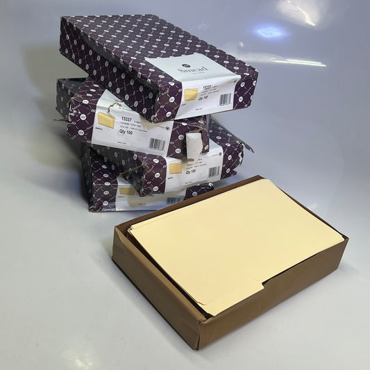 ZA@ SMEAD File Folders W/ Reinforced Tab Legal Sz 8.50"Wx14" L Sheet Sz Manila 15337