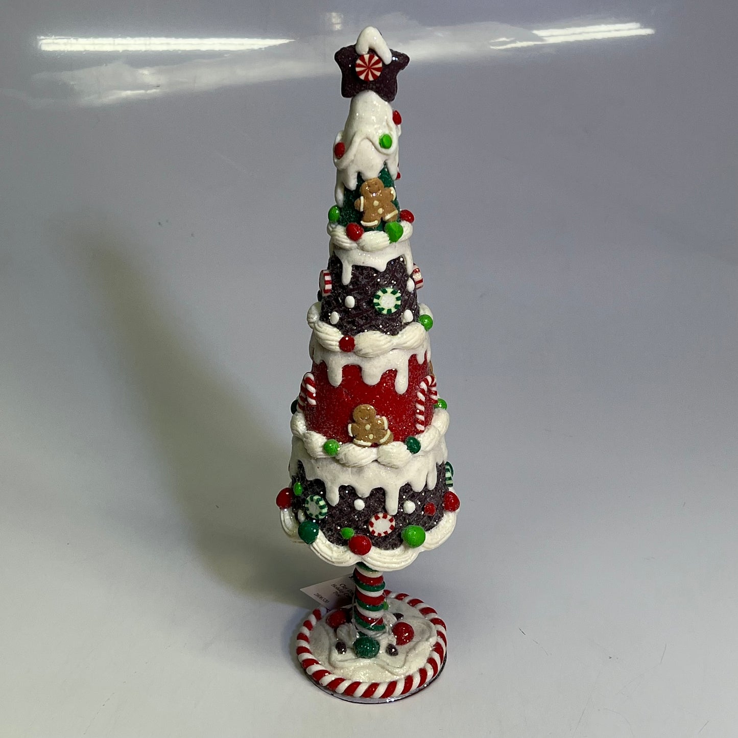 GERSON (SET OF 3) Clay Dough Holiday Candy Tree COLLECTABLES 15"x4" Multicolor