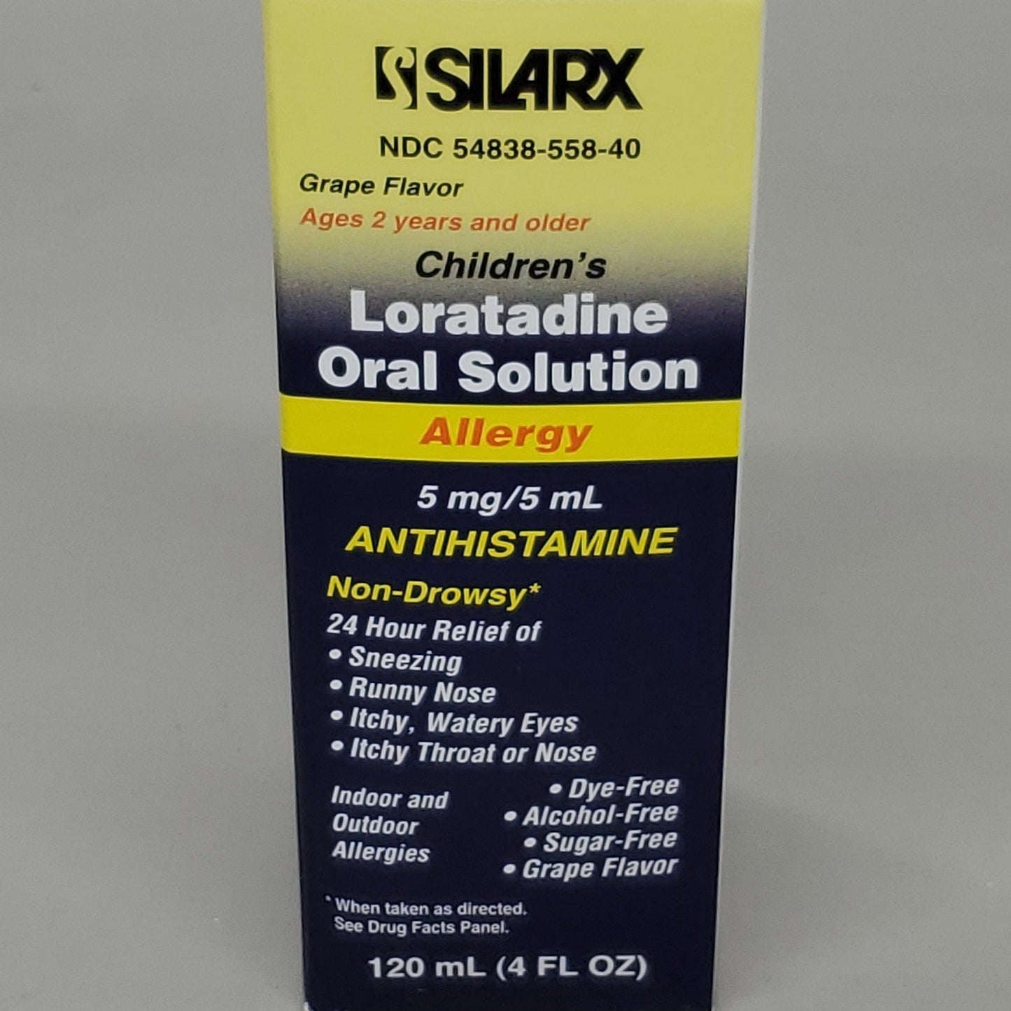 ZA@ SILARX 12-PACK! Children's Loratadine Oral Solution Non-Drowsy 24-HR Allergy Relief 02/25 A