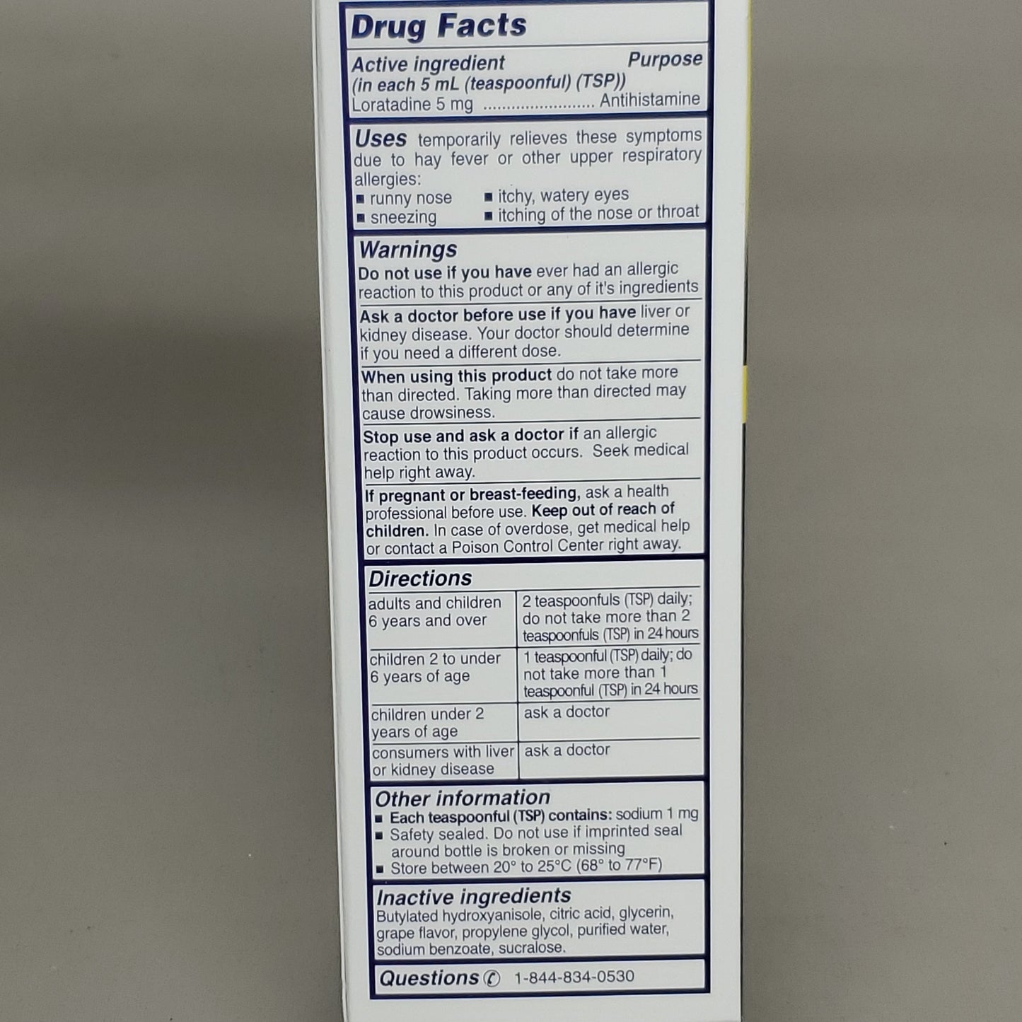 ZA@ SILARX 12-PACK! Children's Loratadine Oral Solution Non-Drowsy 24-HR Allergy Relief 02/25 A