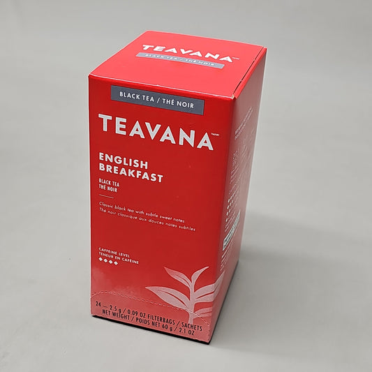 TEAVANA 6-PACK! Cases English Breakfast Black Tea - 144 Bags! Exp 11/24 AS-IS