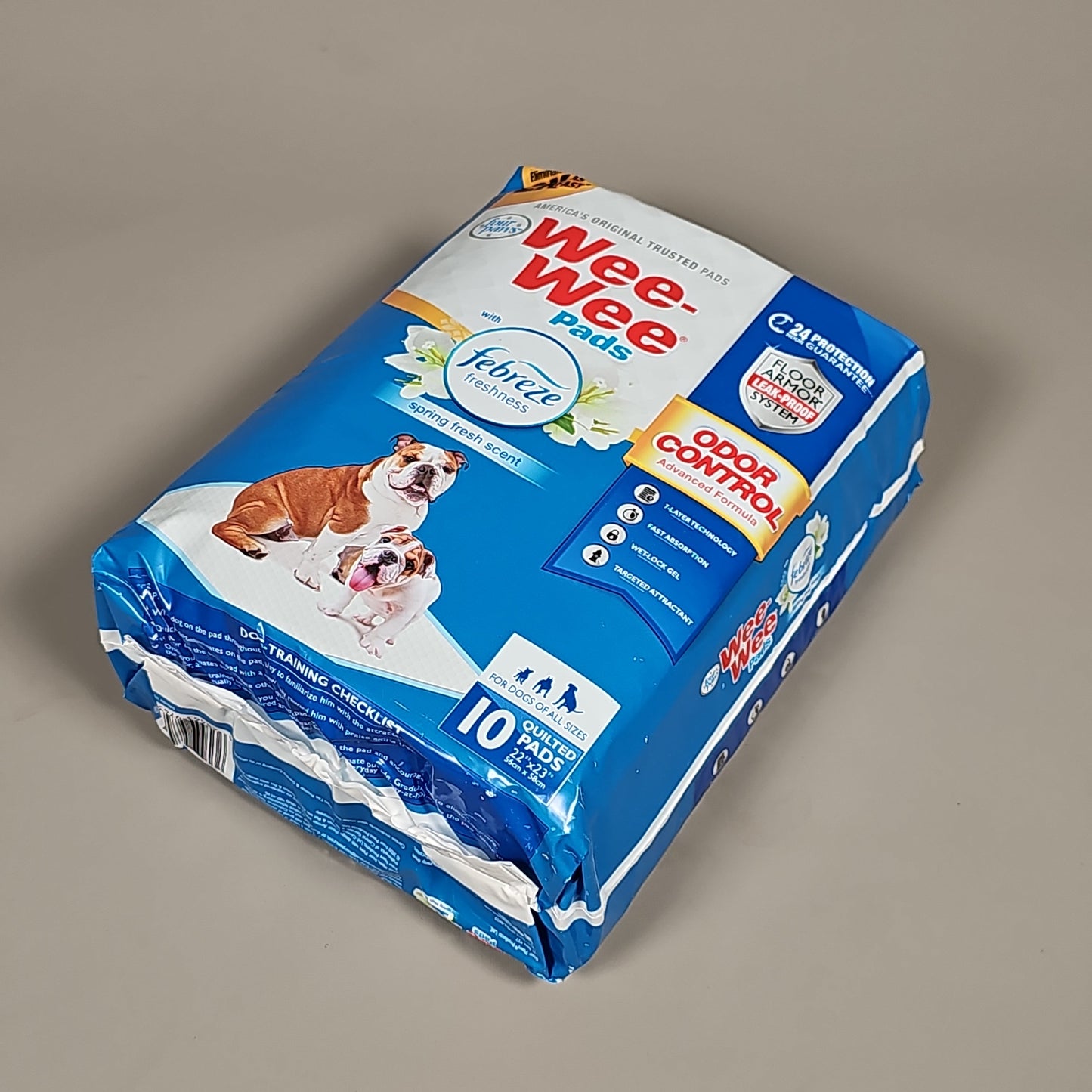 z@ FOUR PAWS Wee-Wee Pee Pads for Dogs Odor Control With Febreeze 10 Pads 100534949 (New)