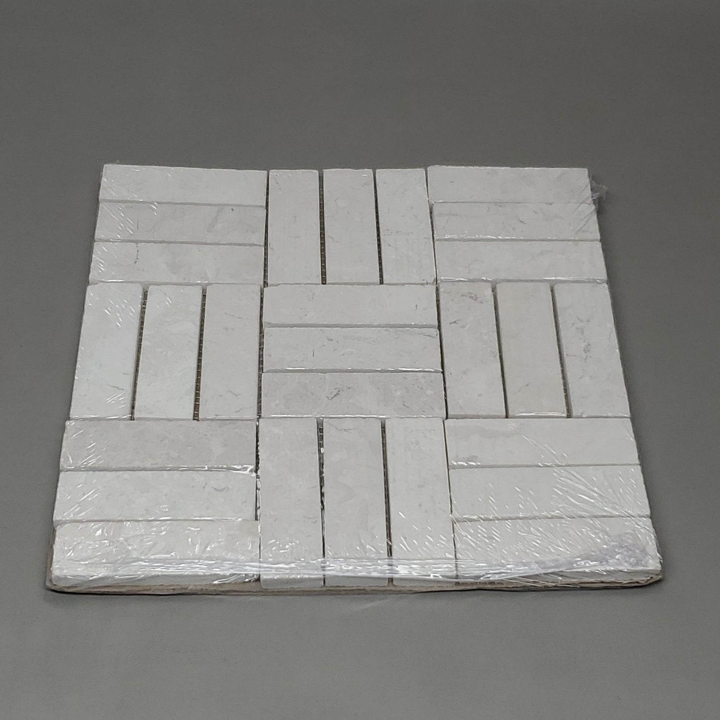 Mosaic Tile White Weave Stone 12" X 12" 11 Pack MCS276 (New)