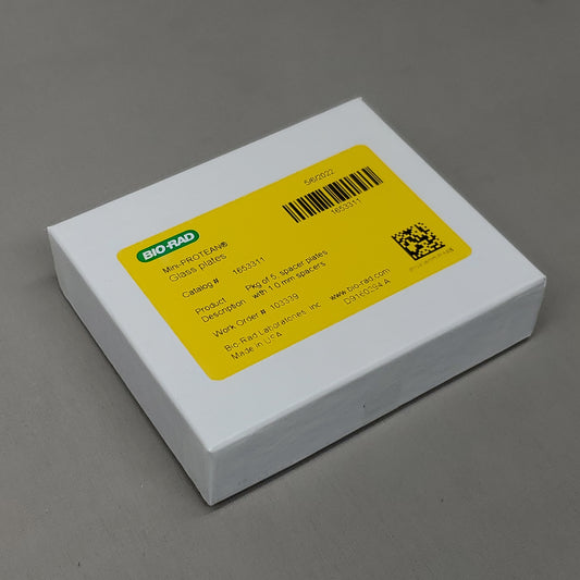 BIO-RAD 1 Box of 5 PCS of Mini-PROTEAN Glass Spacer Plates  W/ 1.0mm Spacers 1653311 (New)