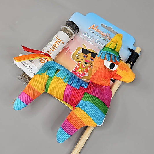 SMARTER PAW Meowijuana Organic Catnip Toy Get Smashed Llama Party Pinata Cat Toy (New)