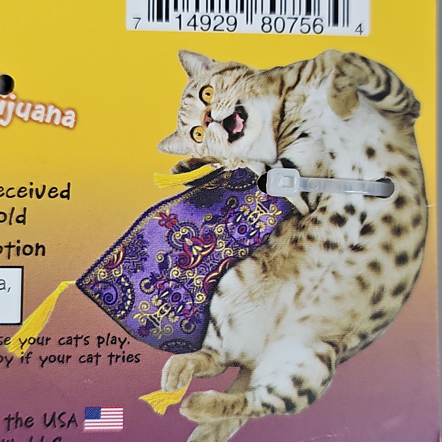 SMARTER PAW Meowijuana Organic Catnip Toy Get a Ride Magic Carpet Cat Toy (New)