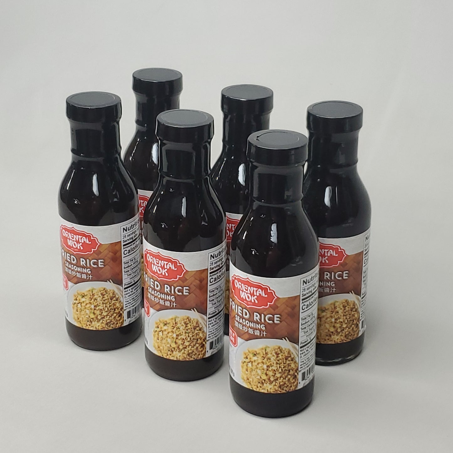 ORIENTAL WOK 6 Pack of Perfect Fried Rice Seasoning 14 oz Glass Bottle (09/24)