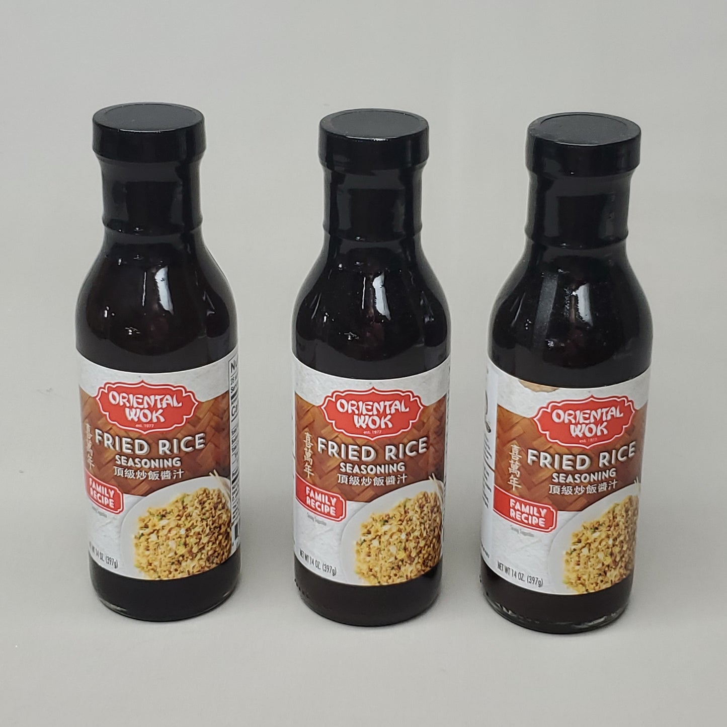 ORIENTAL WOK 6 Pack of Perfect Fried Rice Seasoning 14 oz Glass Bottle (09/24)