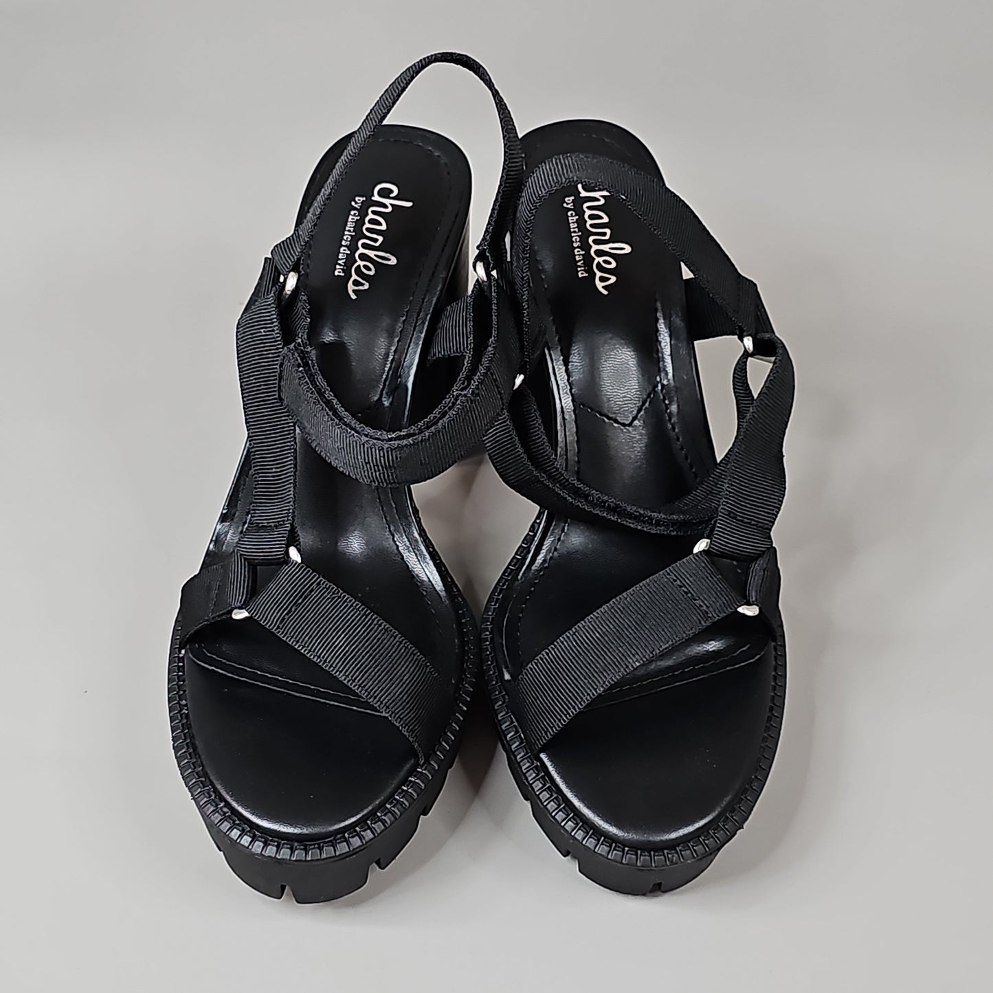 CHARLES BY CHARLES DAVID Women's Vast Sport Sandal Shoe Sz 7 M Black (New)