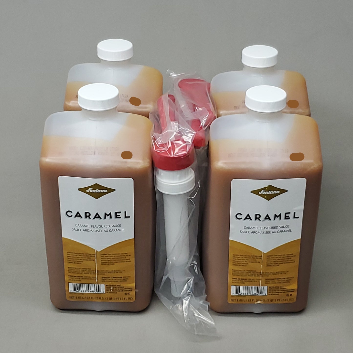 ZA@ STARBUCKS (4 PACK) Fontana Caramel Flavored Sauce (1.86 L/bottle) BB 11/24 A