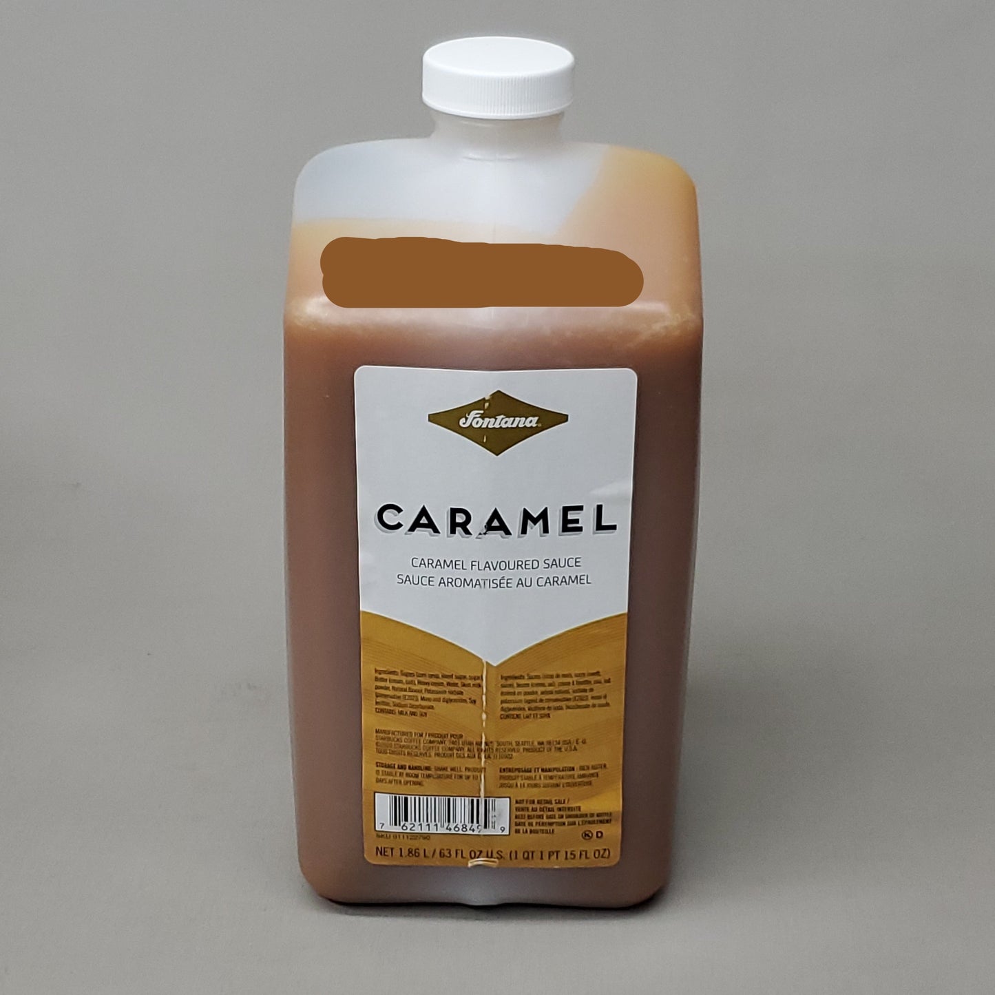 STARBUCKS (4 PACK) Fontana Caramel Flavored Sauce (1.86 L/bottle) BB 12/24