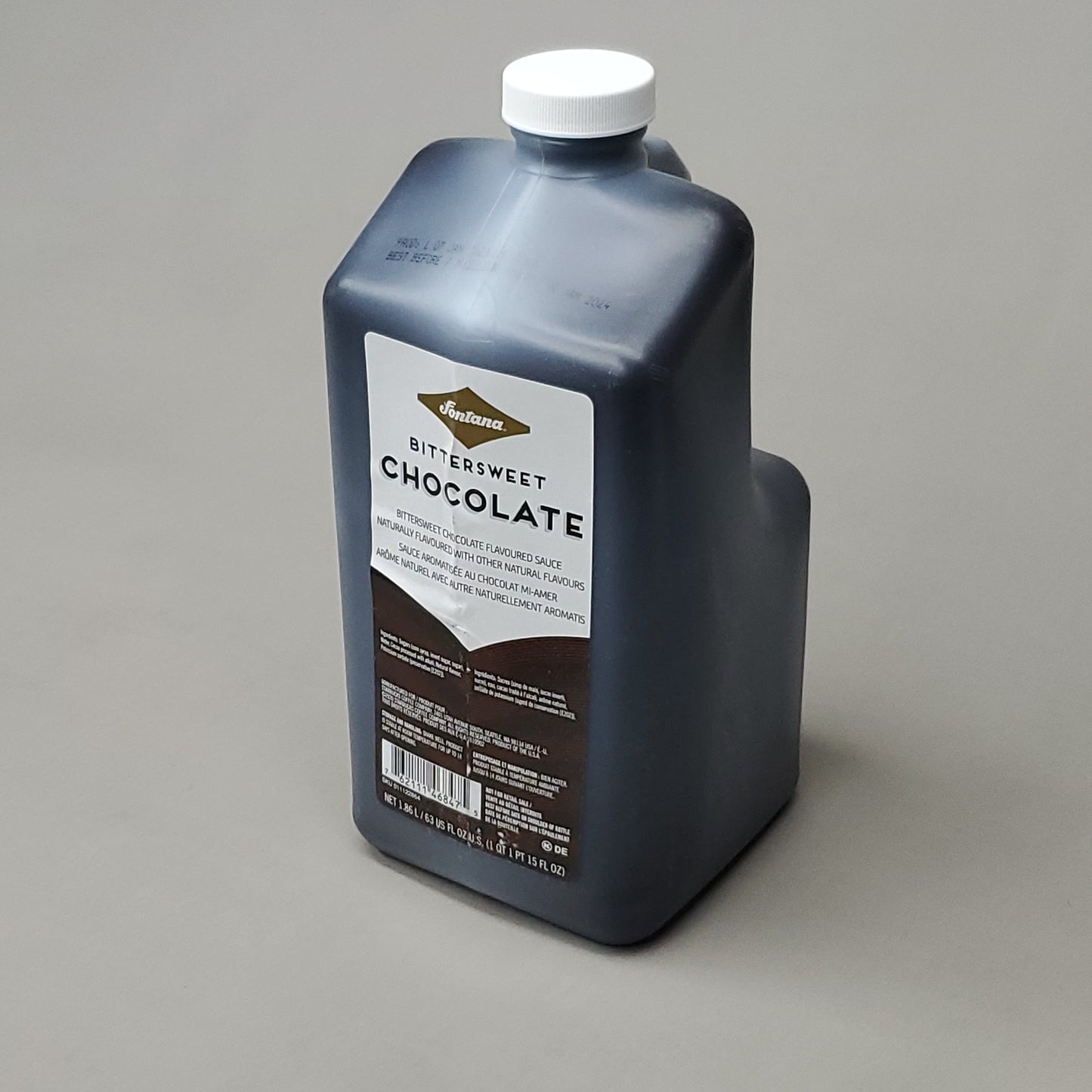 STARBUCKS (4 PACK) Fontana Bittersweet Chocolate Flavored Sauce 1.86 L/bottle BB 05/24 (AS-IS)