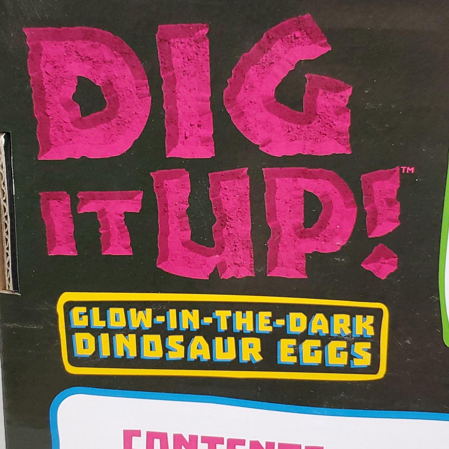 MINDWARE Dig it up Glow in the Dark Dinosaur Eggs w/ Black Light (New)