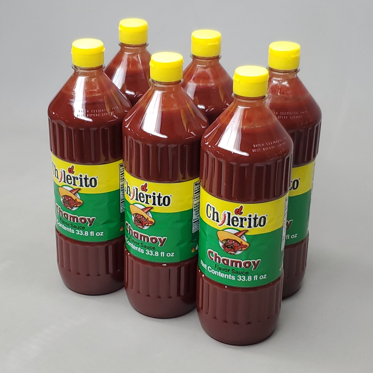 ZA@ EL CHILERITO 12-PACK! El Chilerito Chamoy Flavor Mild Hot Sauce 33.8 fl oz