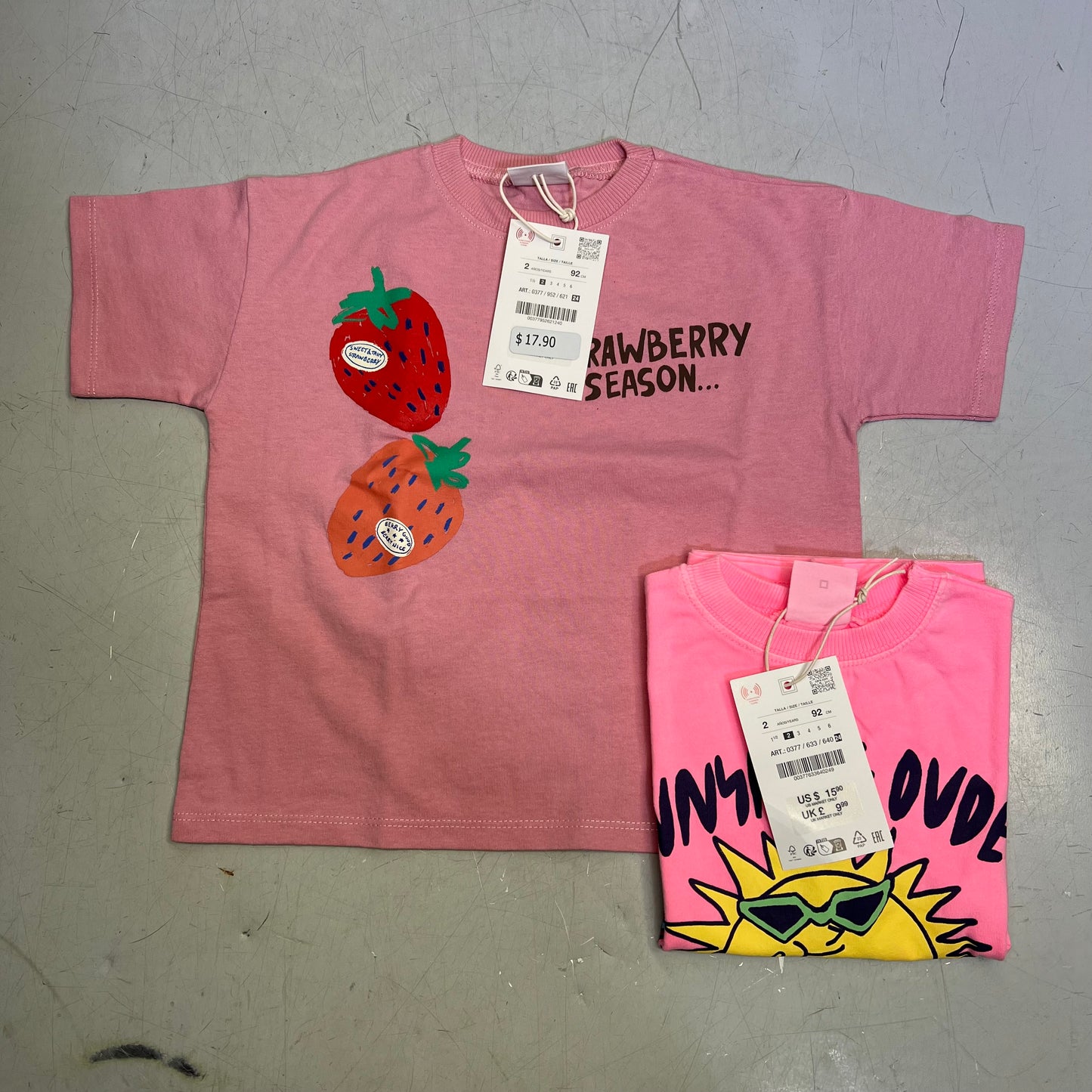 ZA@ ZARA Lot Of Assorted Children's Clothing Tops, Pants & Jacket Girl's Sz 1/1.5/2