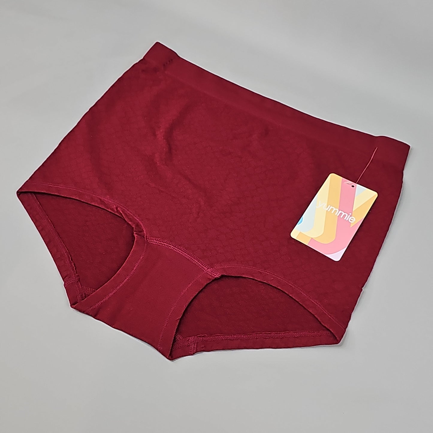 YUMMIE Lexi Mid Waist Girlshort Cabernet Women's Underwear Sz L/XL Black YT5-306-CAB-M/L (New)