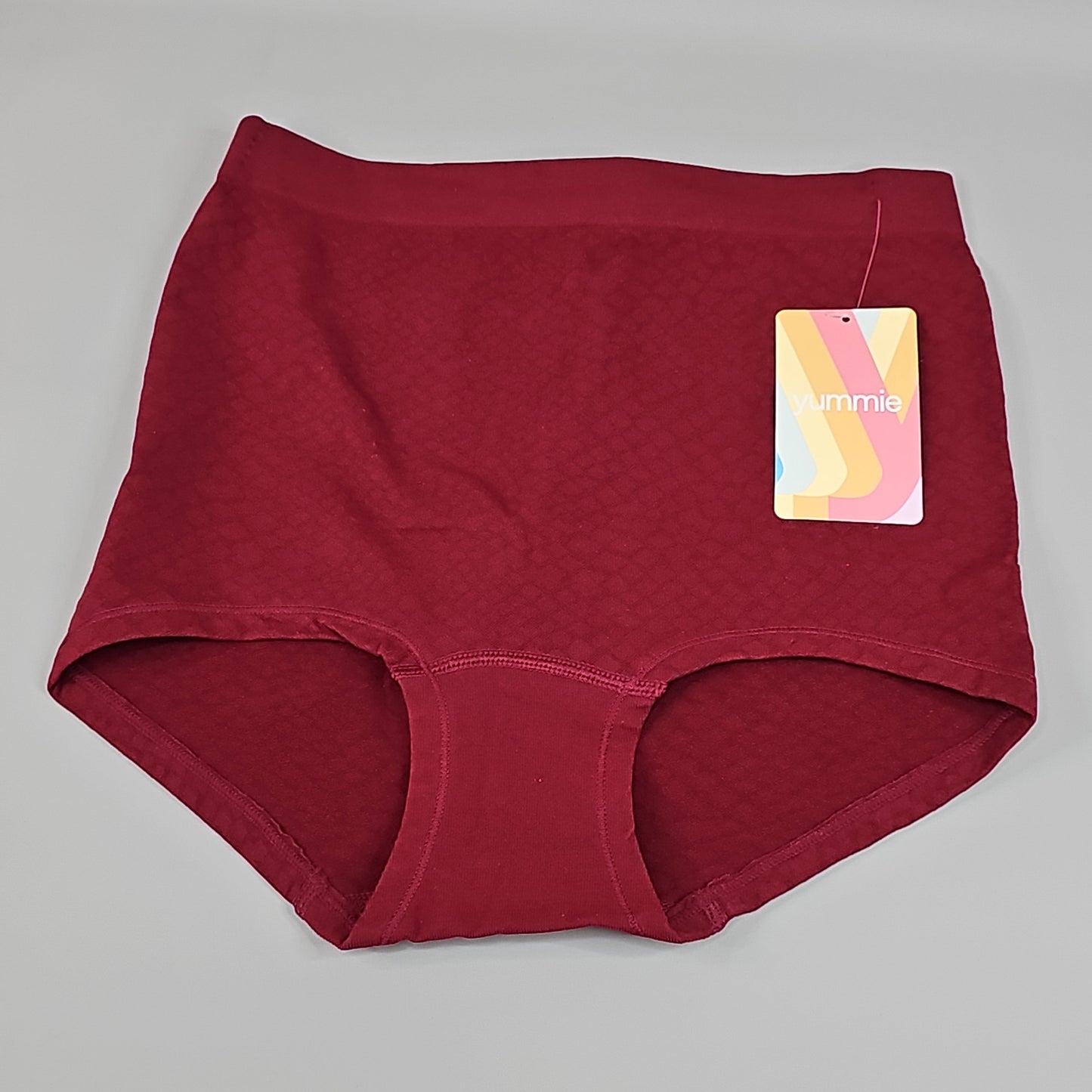 YUMMIE Lexi Mid Waist Girlshort Cabernet Women's Underwear Sz L/XL Black YT5-306-CAB-M/L (New)